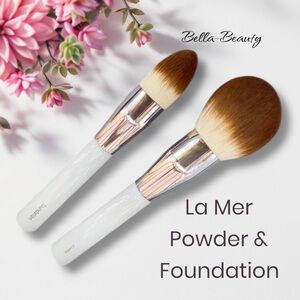 La Mer Brushes.  “The Powder Brush”  & “The Foundation Brush”. NEW